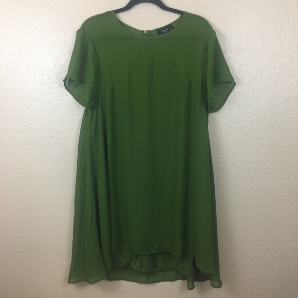 ax paris curve green dress